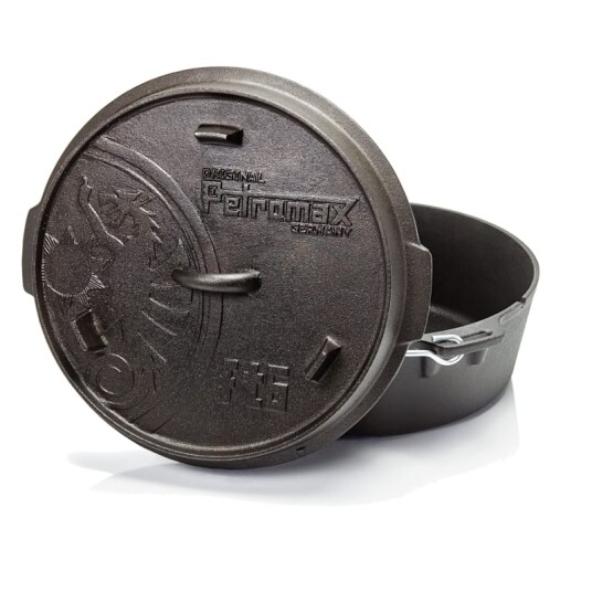 Petromax Dutch Oven FT6 With A Plane Bottom Surface OneSize, Black