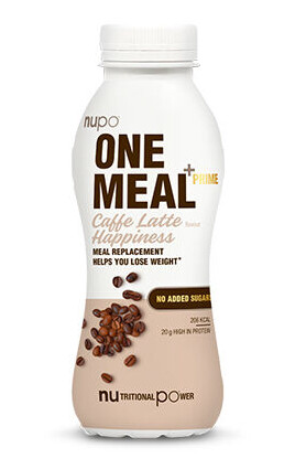 Nupo One Meal +Prime Shake Kaffe Latte Happiness - 330 ml Nupo One Meal +Prime Shake Kaffe Latte Happiness - 330 ml
