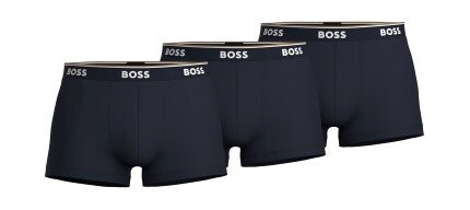 BOSS 3P Cotton Stretch Trunks Mørkblå bomull Medium Herre BOSS 3P Cotton Stretch Trunks Mørkblå bomull Medium Herre