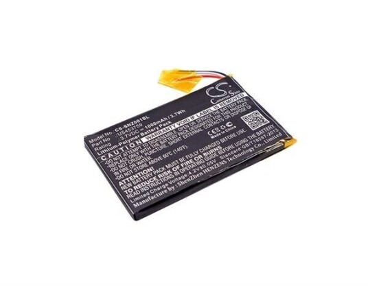 Sony NWZ-ZX1 batteri (1000 mAh 3.7 V, Sort) Sony NWZ-ZX1 batteri (1000 mAh 3.7 V, Sort)