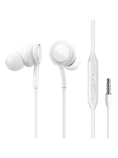 Joyroom Wired Earphones JR-EW02 Half in Ear (White)