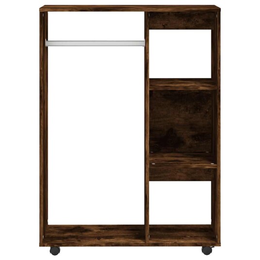 vidaXL Garderobe røkt eik 80x40x110 cm konstruert tre