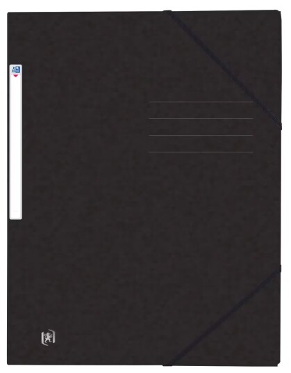 Strikkmappe 3 klaffer A4 Svart Oxford Strikkmappe 3 klaffer A4 Svart Oxford