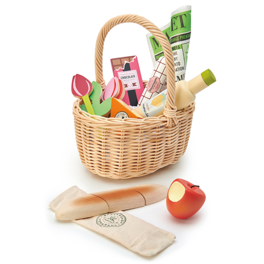 Tender Leaf Wicker Shopping Basket TL8286 Tender Leaf Wicker Shopping Basket TL8286