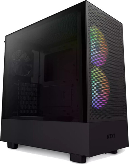 NZXT H5 Flow RGB - Matte Black - Kabinett - Miditower - Svart