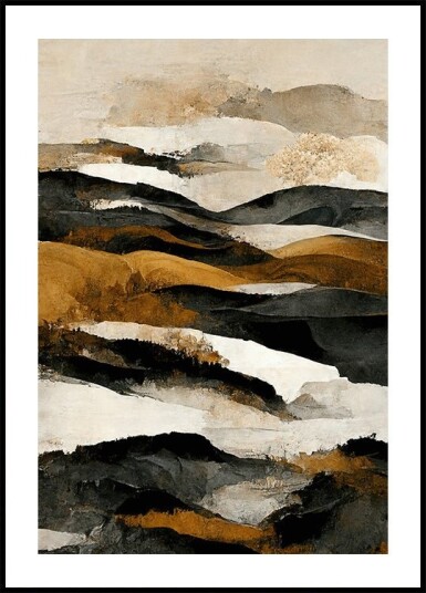 Golden Horizons Poster Plakat / 40x50cm