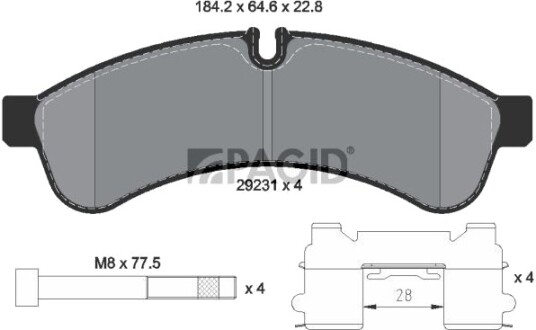 PAGID C6028N Bremseklosser