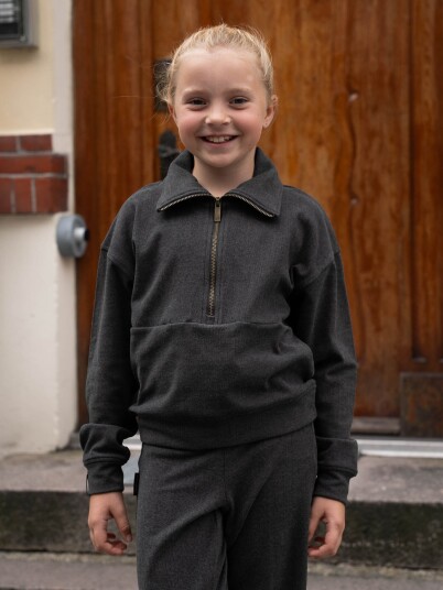 Twentyfour Mode Cozy Half Zip Junior Sort 128