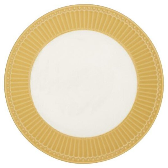 GreenGate - Alice tallerken 23 cm honey mustard