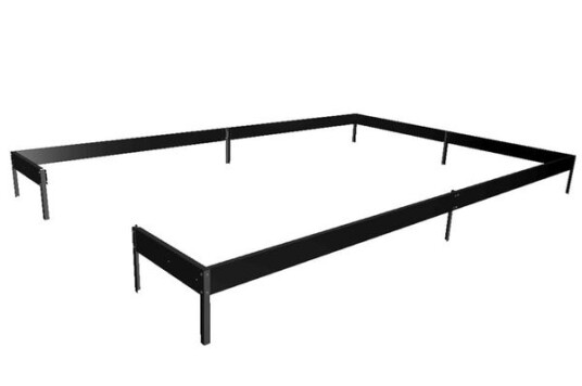 Halls Qube+ Fundament til drivhus 9,9 m² Sort Halls Qube+ Fundament til drivhus 9,9 m² Sort