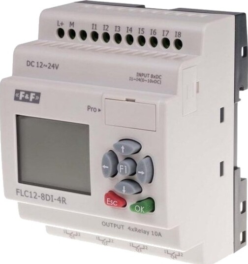 F&F Programmerbar Styreenhet 12 24V Dc Flc12 8Di 4R F&F Programmerbar Styreenhet 12 24V Dc Flc12 8Di 4R