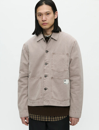 WOOD WOOD Wwstefan Worker Jacket 25184 - Beige - M WOOD WOOD Wwstefan Worker Jacket 25184 - Beige - M