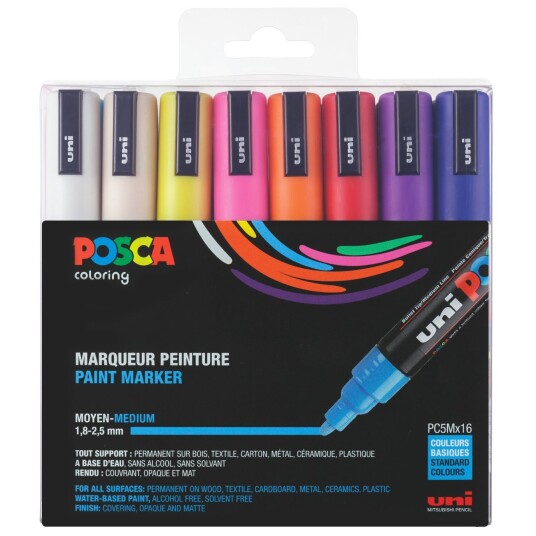 Posca Posca PC-5M 16-set Posca Posca PC-5M 16-set