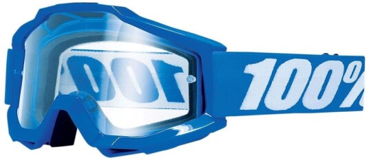100% Accuri Motocross briller en størrelse Hvit Blå