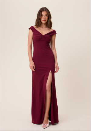 Bubbleroom Occasion Twist Off Shoulder Gown 2XL