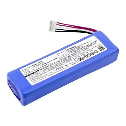 JBL Charge 3 (2015) batteri (6000 mAh 3.7 V, Blå)