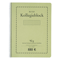 Collegeblokk A4 90g 70 blad rutet TF Stk Collegeblokk A4 90g 70 blad rutet TF Stk