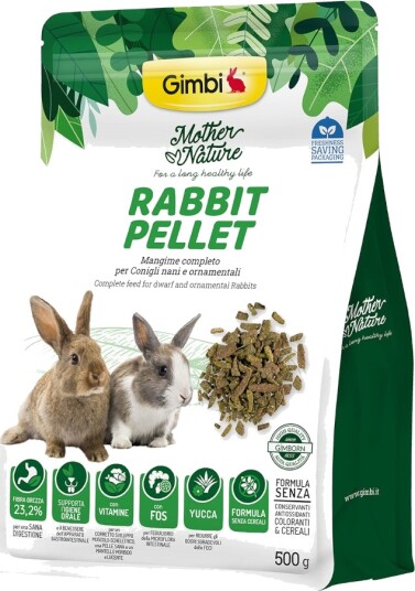 Gimbi Mother Nature Rabbit Pellet 500g