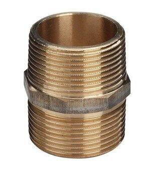 Viega 2" Brystnippel i Gunmetal for Vann og Gassinstallasjoner