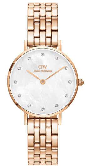 Daniel Wellington DW Klokke Petite Lumine 5-Link Melrose 28mm Roségull Daniel Wellington DW Klokke Petite Lumine 5-Link Melrose 28mm Roségull