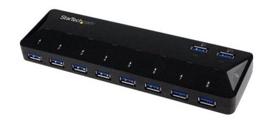 StarTech.com USB 3.0 Hub 10-Port with Charge and Sync Ports USB-hub - 10 porter - Svart StarTech.com USB 3.0 Hub 10-Port with Charge and Sync Ports USB-hub - 10 porter - Svart
