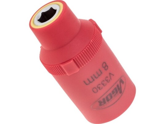 Vigor V3330, Stikkontakt, 1/2", Metrisk, 1 Hoder, 8 Mm, 5,5 Cm Vigor V3330, Stikkontakt, 1/2", Metrisk, 1 Hoder, 8 Mm, 5,5 Cm