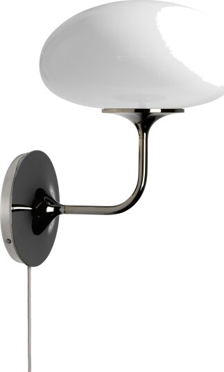 Stemlite Vegglampe Sort Krom / Opal Stemlite Vegglampe Sort Krom / Opal