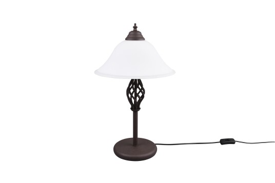 Trio Lighting Rostica bordlampe 2L E14 rustikk