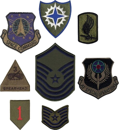 Rothco Patches 500 stk Assortert Oliven Grønn