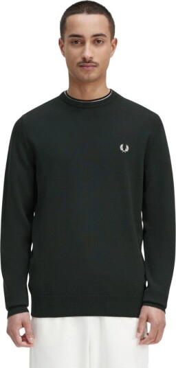 Fred Perry, Herre, Strikkevarer, Grønn, S,