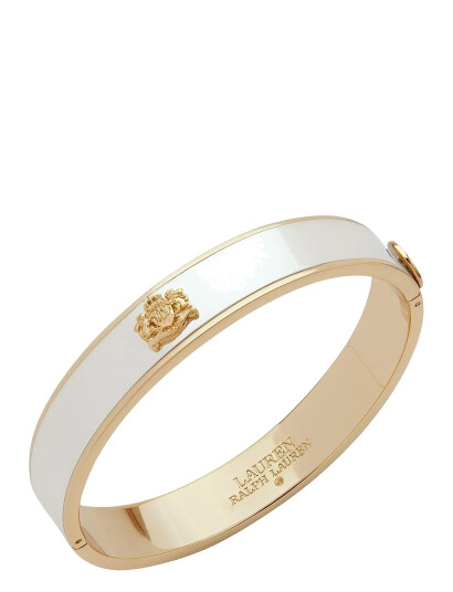 LAUREN RALPH LAUREN Br 7.5" Crest Bangle Two Tone |Guld |One Size LAUREN RALPH LAUREN Br 7.5" Crest Bangle Two Tone |Guld |One Size