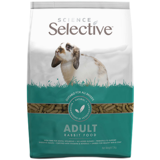 Science Selective Kanin 3 kg Smådyr Fôr Fôr Til Degus Og Chinchilla Supreme Selective