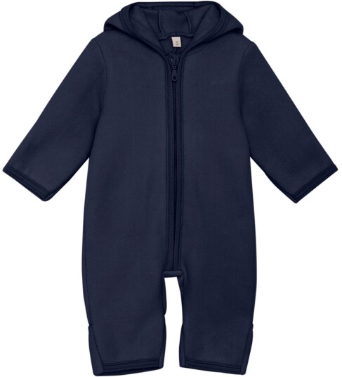 Huttelihut Pram Suit Ears Cot. Fleece Navy 98 Huttelihut Pram Suit Ears Cot. Fleece Navy 98