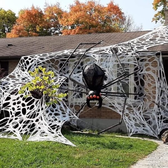 Halloween Strekkbart Spindelvev 83 m² 2 stk