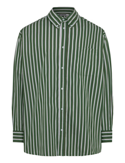 Weekday Oversized Long Sleeve Shirt - Green - S Weekday Oversized Long Sleeve Shirt - Green - S