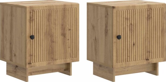  Nattbordskap 2 pcs Artisan eik 43 x 34,5 x 50 cm Konstruert tre