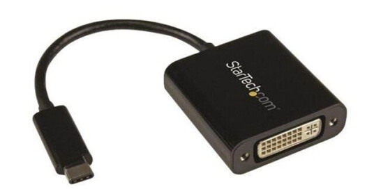 StarTech USB-C til DVI Adapter 1920x1200 Svart StarTech USB-C til DVI Adapter 1920x1200 Svart