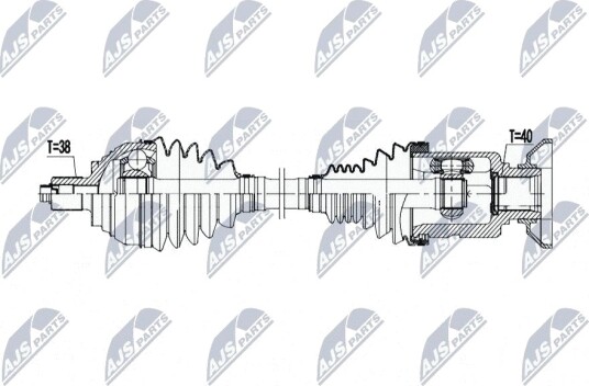 Nty Drivaksel NTY NPW VW 237