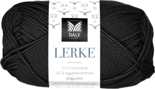 Dale Garn Lerke Svart 8107, 50g