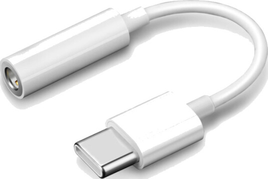 SiGN USB-C til 3,5 mm AUX-adapter - Hvit