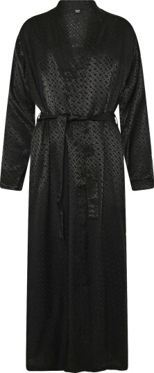 BOSS B Monogram_Long Robe Black XL
