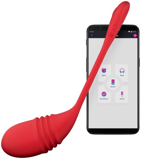 Lovense Vulse App-styrt Thrusting Eggvibrator - Pink