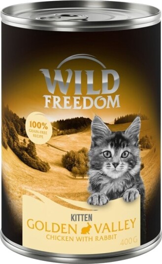 Wild Freedom Våtfôr Kitten Golden Valley Kanin & Kylling 12 X 400 G