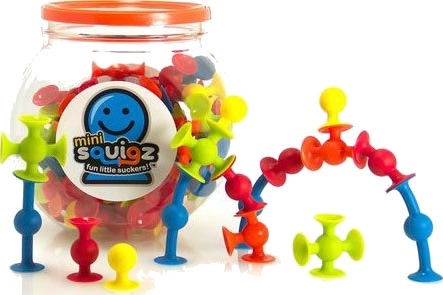 Fat Brain Toys Byggebobler Squigz mini 75 deler