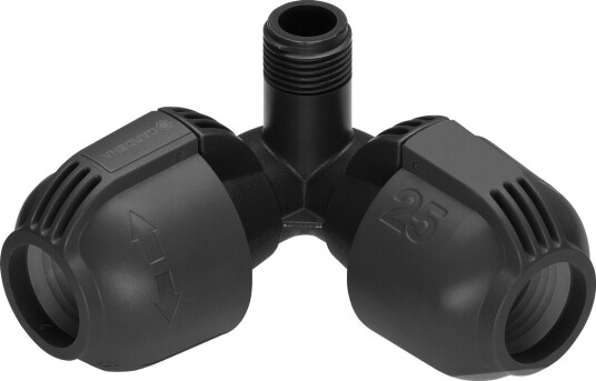 Gardena Vinkelstykke 25 mm x 1/2" med hann-gjenger