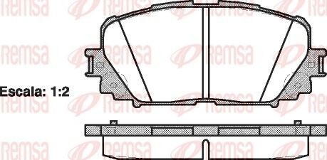 Bremseklosser REMSA 1258.00 Bremseklosser REMSA 1258.00