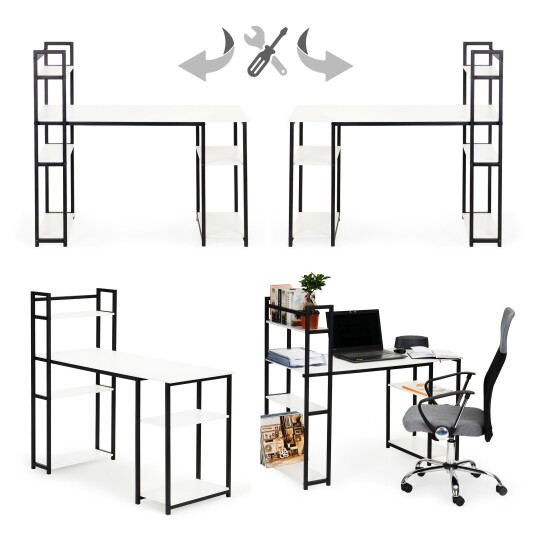 Selgro Kontorpult datamaskin skrivebord med hylle reol loft ModernHome