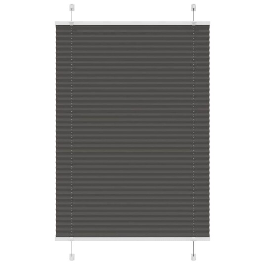 plisségardin sort 90x100 cm Stoff Bredde 89,4 Polyester