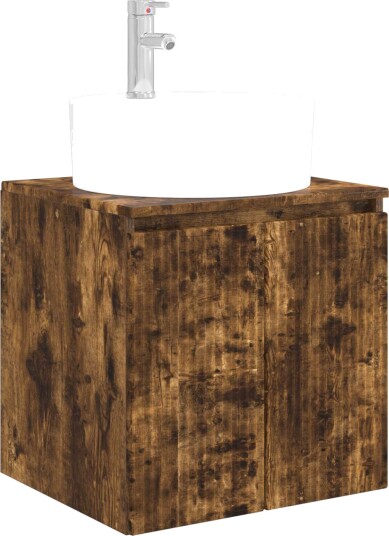 Vegghengt vaskeservant Røkt Eik 49,5 x 44,5 x 65 cm Vegghengt vaskeservant Røkt Eik 49,5 x 44,5 x 65 cm