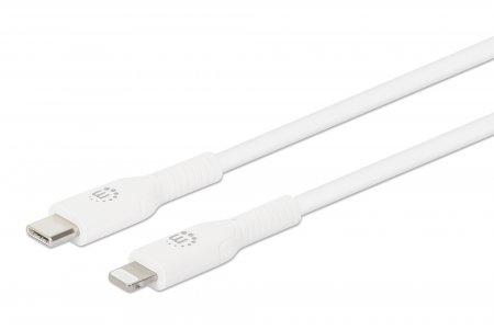 MANHATTAN MH Cable, USB C to Lightning, White, 1m, Retail Box